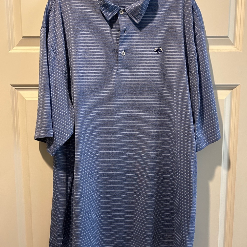 Roots Blue Striped Men's Polo Shirt